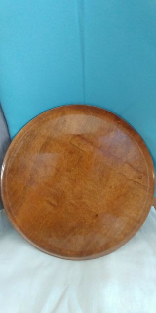 Myrtlewood 10 Inch Plate,  Made At Ralph A.  Bailey & Co.  Bend,  Or,  Polished Wood