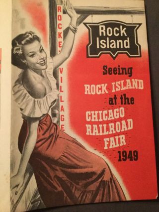 1949 Rock Island Rand Mcnally,  Chicago From Chicago Railroad Fair