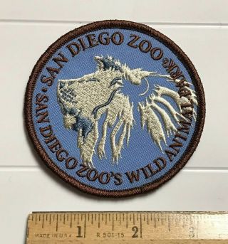 San Diego Zoo’s Wild Animal Park Male Lion Round Embroidered Souvenir Patch