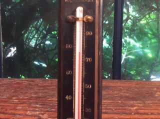 Vintage Tycos Tabletop Thermometer Brass. 3