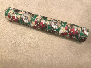 Huge Roll Vintage Department Store Christmas Wrapping Brown Paper Santa Gift