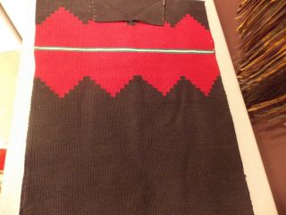 Antique Native American Hopi Indian Hand Woven Wool Woman ' s Manta Garment Ex 3
