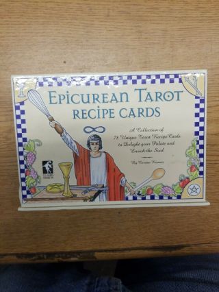 Rare The Epicurean Tarot Recipe Cards Corrine Kenner 2001 U.  S.  Games Systems