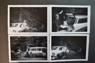 Vintage Car Photos Family Camping W/ 1956 Chevrolet Chevy Wagon 917037