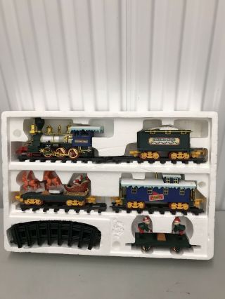 Vintage Christmas Magic Santa Express Animated Train Set Toy Battery 1993.