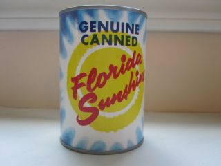 Vintage Souvenir Canned Florida Sunshine Postcard Usa Conditio