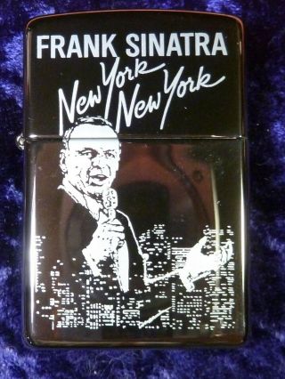 Frank Sinatra Zippo Cigarette Lighter Singing York Nr 2003