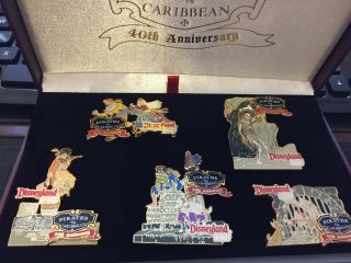 Disney 40th Pirates Of The Caribbean Marc Davis Concept Art Boxed Le Pin Set