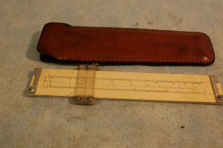PICKETT MODEL 200 MINIATURE SLIDE RULE WITH CASE 6 INCHES 2