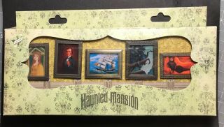 ºoº Disneyland Haunted Mansion Changing Portraits 5 Pin Set From 2009