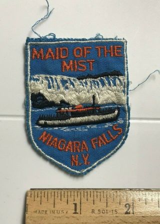 Maid Of The Mist Niagara Falls Ny York Boat Tour Souvenir Embroidered Patch
