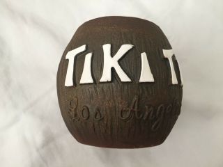 Signed Tiki Ti Coconut Tiki Mug - Tiki Diablo - Tiki Mike Los Angeles