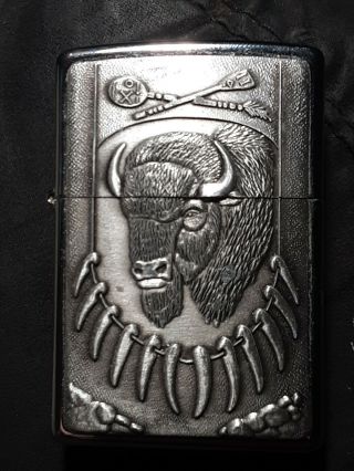 Xiv Vintage Zippo Lighter Buffalo