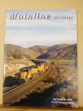 Mainline Modeler 1992 October Southern Wood Caboose Cb&q F2 Cp Railway Station