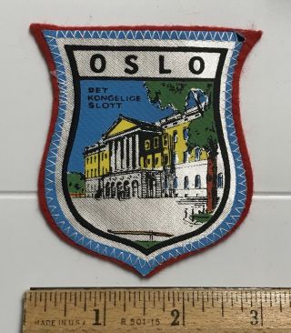 Det Kongelige Slott Royal Palace Oslo Norway Norwegian Souvenir Patch Badge