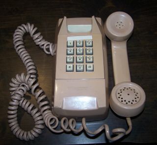 Vintage Gte Automatic Electric Model 192 Wall Phone Beige,  Wired Phone No Jack