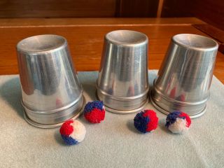 Aluminum Cups And Balls - 3 - 1/2 " X 3 "