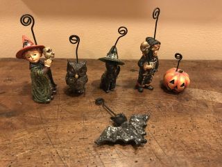 Set Of Six Bethany Lowe Halloween Small Ornaments,  Retired,  Firsts