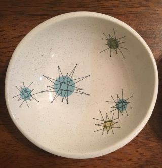 FRANCISCAN Atomic STARBURST Small Fruit Bowls Set 4 Mid - Century 3
