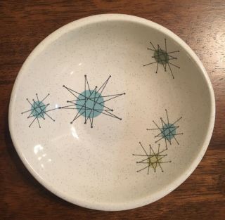 FRANCISCAN Atomic STARBURST Small Fruit Bowls Set 4 Mid - Century 4
