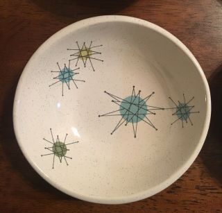 FRANCISCAN Atomic STARBURST Small Fruit Bowls Set 4 Mid - Century 6