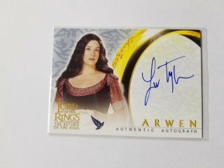 Lord Of The Rings Rotk Autograph Card Liv Tyler As Arwen