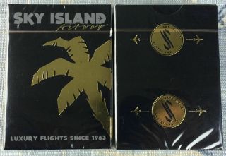 Rare Black Sky Island Airways Playing Cards Rare Only 300