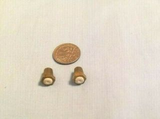 2 Brass Burner Tips,  Nos For Miners Carbide Lamps,  Mining Caving Light