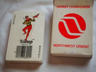 Vintage Northwest Orient Airlines Playing Cards