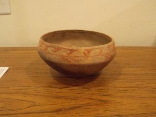 Antique Native American Hohokam Pot Red On White 1200 B.  P.  G - 9 7 - 1/2 " Wow