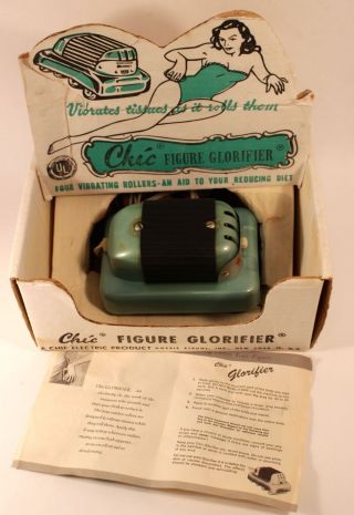 Vintage Chic Glorifier Body Massage Vibrator Morris Struhl Wbox Pamphlet