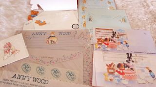 Reserved Vintage Stationery Stationary Letter Set Bear Bunnies