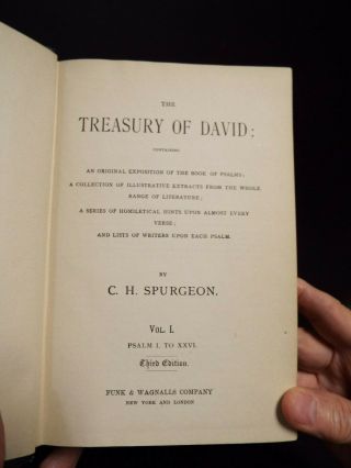 1869 Treasury of David - 7 Volumes by C.  H.  Spurgeon - 3rd edition 2