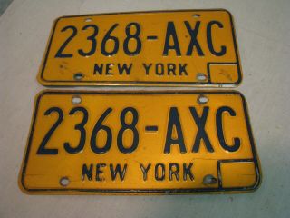 1973 - 1986 York License Plates 2368 - Axc