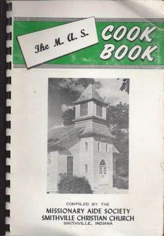 Smithville In 1968 Christian Church M.  A.  S Recipes Cook Book Local Ads History