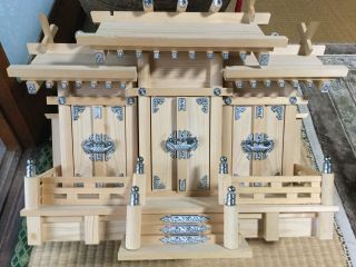Japanese wooden made KAMIDANA household SHINTO altar,  (procured at ISE shrine) 2