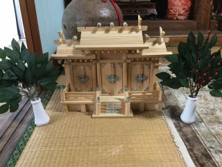 Japanese wooden made KAMIDANA household SHINTO altar,  (procured at ISE shrine) 3