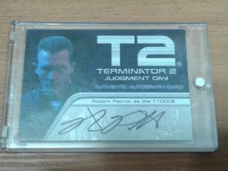 Terminator 2 Judgement Day T2 Auto Robert Patrick T1000 Autograph Card