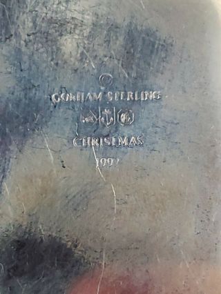 1992 GORHAM STERLING SILVER SNOWFLAKE CHRISTMAS ORNAMENT VINTAGE 2