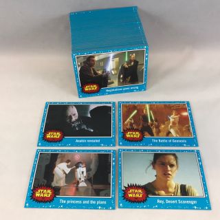 Journey To Star Wars: The Force Awakens Complete Retro - Style Card Set (110)