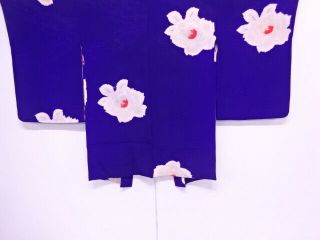 80288 Japanese Kimono / Antique Haori / Monkinsha / Flower