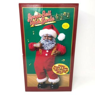 Jingle Bell Rock Animated Santa Dancing Musical African American Figure 1998
