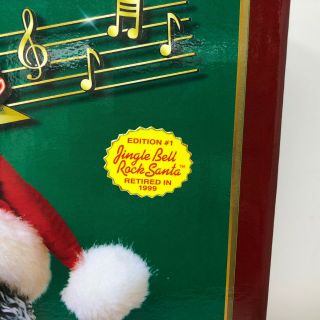 Jingle Bell Rock Animated Santa Dancing Musical African American Figure 1998 2