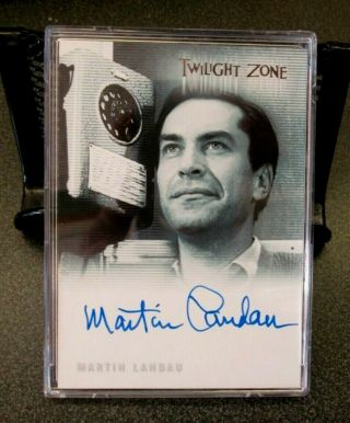 2019 Twilight Zone Serling Edition Autograph " Martin Landau " A152 In Hard Case