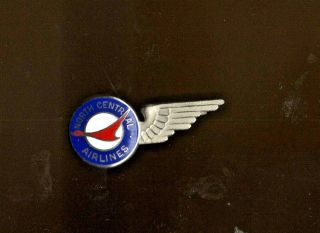 North Central Airlines Flight Attendant Wing Red White & Blue Herman