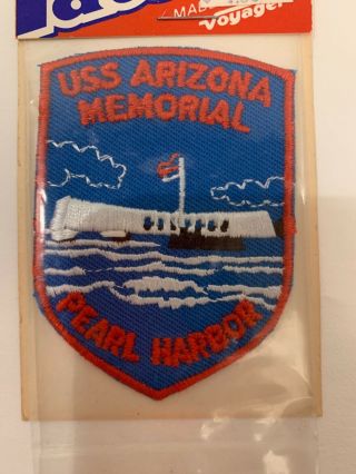 Nip Uss Arizona Memorial Pearl Harbor Souvenir Voyager Embroidered Travel Patch