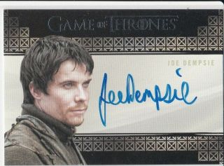 Game Of Thrones.  Joe Dempsie As Gendry Archive Only Autograph Season 7 Valyrian