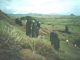 Easter Island Heads Isla de Pascua Rapa Nui Monolithic Monolith Statue Sculpture 8