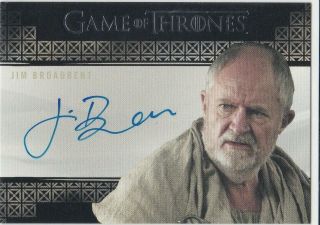 Game Of Thrones.  Jim Broadbent As Archmaester Ebrose Archive Only Autograph S 7