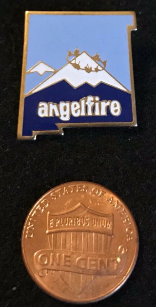 ANGEL FIRE Skiing Ski Pin Badge Taos MEXICO NM Resort Souvenir Travel Lapel 2